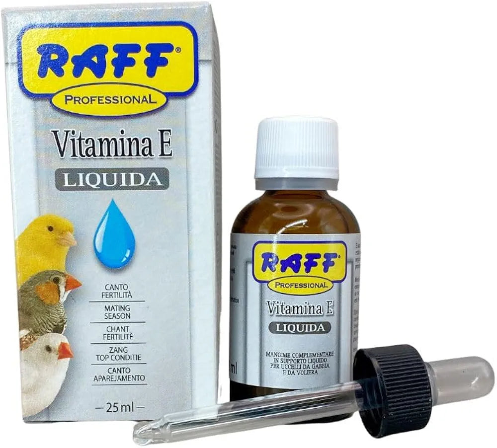 Raff Liquid Vitamin E Supplement for Bird 25ml – Paradise Aviary Exotics