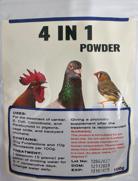 All in one / 4 in 1 Powder for Birds